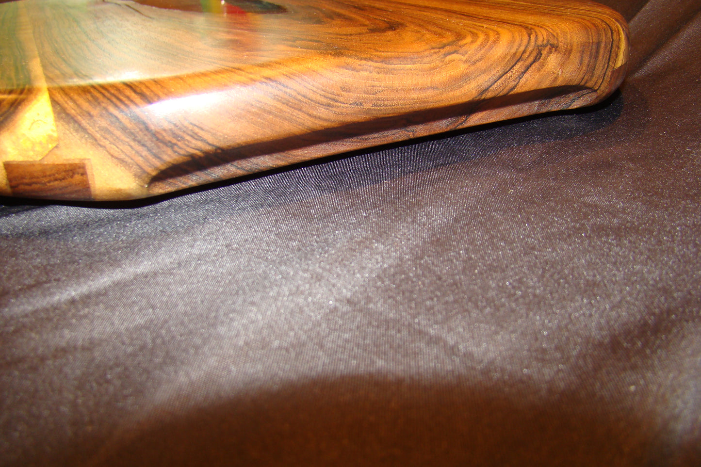 Walnut Serving Board w/ Turquoise Epoxy Inlay (13" x 24")